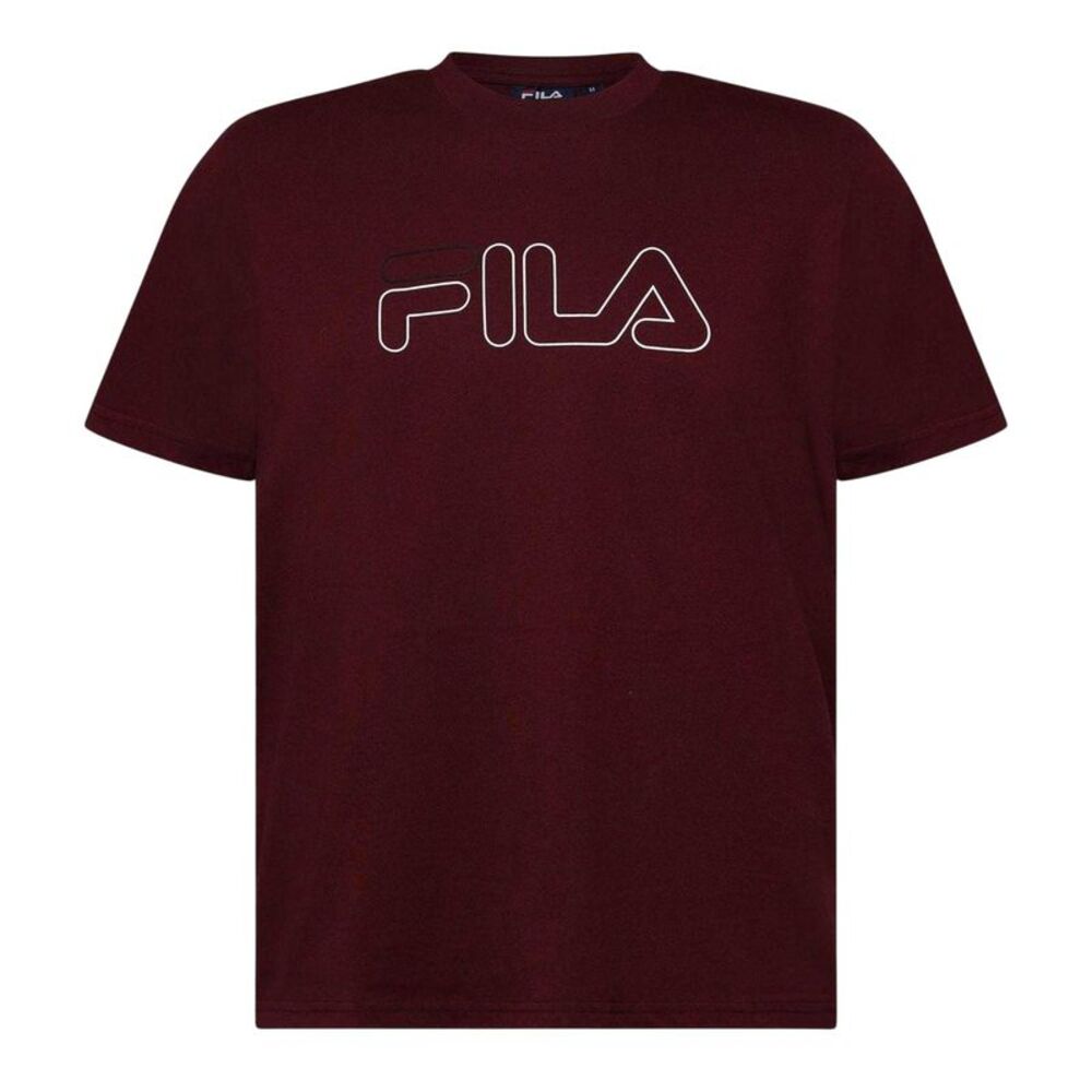 Fila Mens Harrison Logo Cotton T-Shirt / Mediterranea
